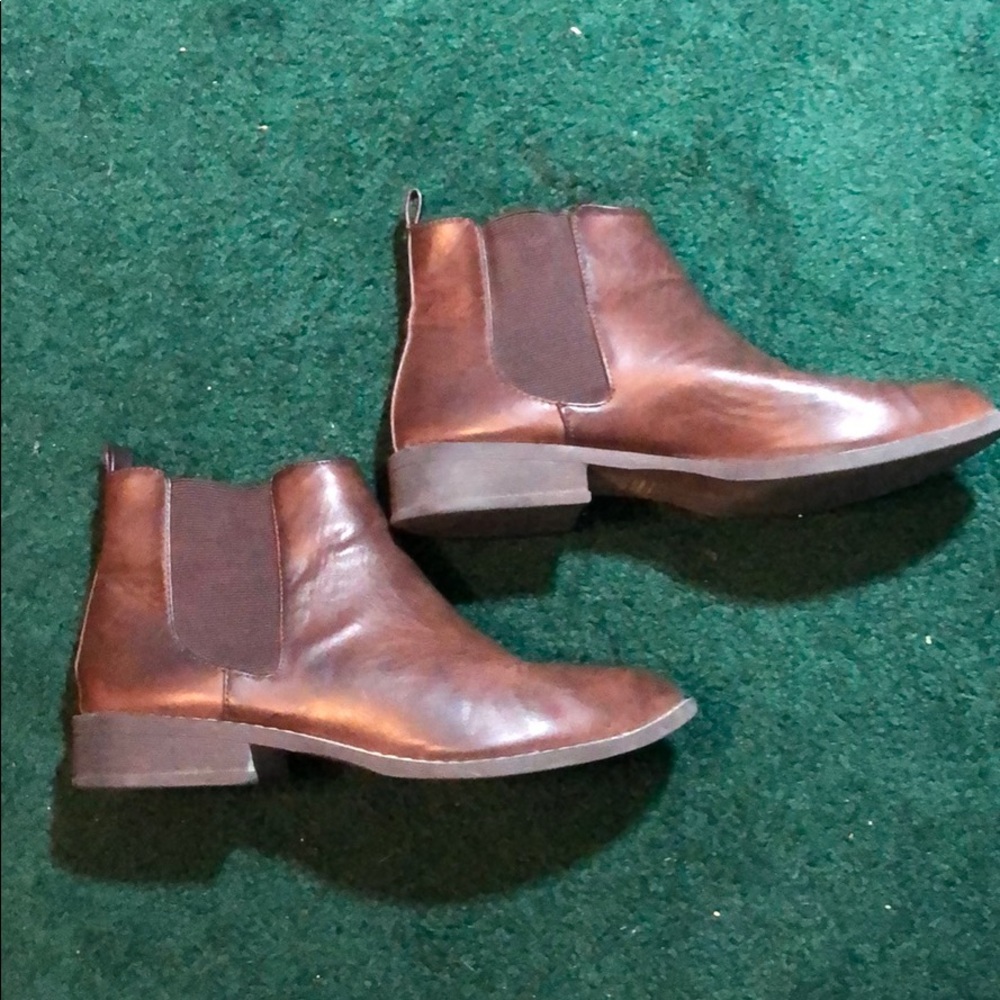 Brown ankle boots